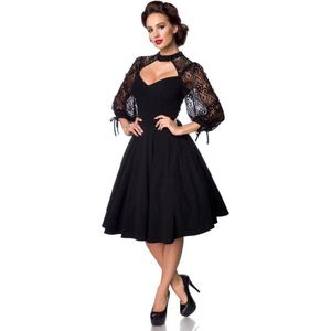 Belsira - Lace Swing jurk - 4XL - Zwart