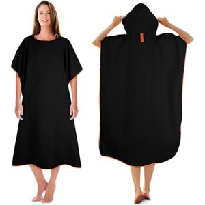 Badponcho voor Dames en Heren - Microvezel Handdoek - 110x74cm - Ideaal voor Strand en Zwembad