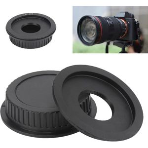 Allecto plus - Lensadapter C Mount naar EF voor Canon camera's met achterlensdop