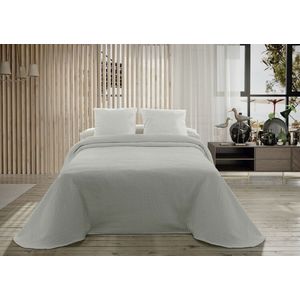 Hosteline - PALMA - Sprei - Parelgrijs - 100% Katoen - 200 x 270 cm