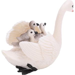 Witte Zwaan Model Speelgoed Upgrade Educatief Trivia Realistische Plastic Zwaan voor Kinderen Home Decoratie!
