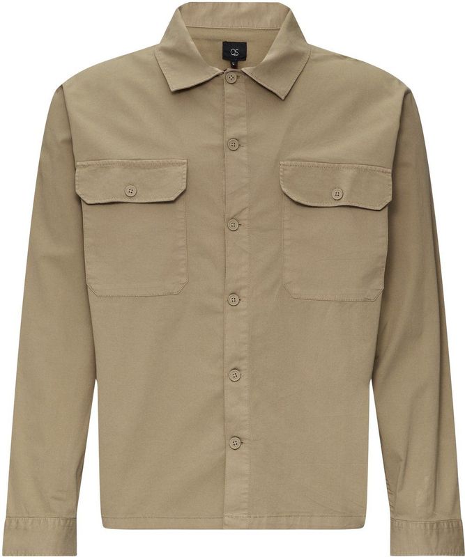 Q/S by s.Oliver - Herenhemd - Blauw - Katoen - Regular Fit