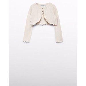 Abel & Lula Zomer vest gebreid meisjes - natural wit