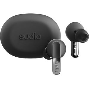 Sudio - N3 Pro - Draadloze Bluetooth Oordopjes - Zwart - Materiaal: Kunststof