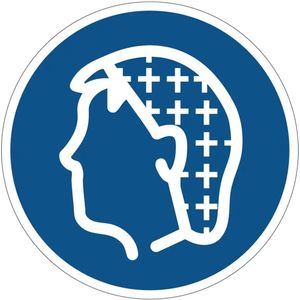 Haarnet verplicht gebodsbord - Dibond - 40 cm