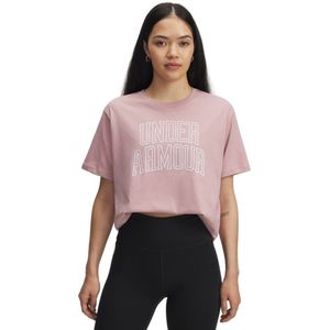 Under Armour Damen Sportshirt Rival Os Campus T-Shirt 6007883 Pink 673-L (US LG)
