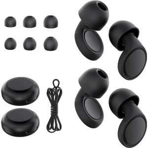 Goodivery® - Loop Earplugs - 2 Paar Oordopjes Om Te Slapen - Zachte Siliconen Gehoorbescherming 25db Voor Ruisonderdrukking, Concerten, Focus, Geluidsgevoeligheid - 8 Herbruikbare Oordopjes