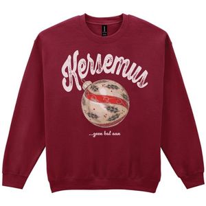 Unisex Trui - Kersemus - Kleur rood - Maat XXL - Perfect voor iedereen die Kerstmis met een tikkeltje humor en zelfspot viert!