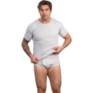 HL-tricot - Heren Slip - Grijs - Katoenen Ondergoed - Met Gulp