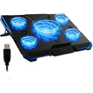 Thuys – Laptop Cooler – Laptop Standaard – 42 x 30 x 4cm – Blauw