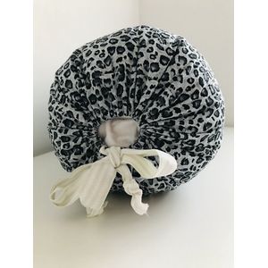 Gustiana® Losse Sloop/Hoes voor Rolkussen - Guling - Sluimerrol - L85 x B35 x ø20 cm - Grijze panter