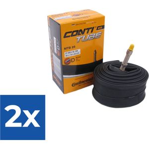 Continental MTB 26 - Binnenband Fiets - Hollands Ventiel - 40 mm - 26 x 175 - 250 - Voordeelverpakking 2 stuks