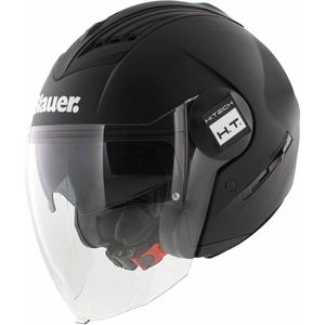 Blauer Real jet helm solid mat zwart S - Motorhelm / Brommerhelm