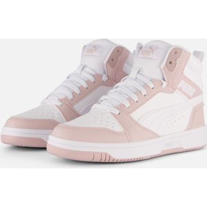 Puma Rebound v6 Mid Sneakers wit Imitatieleer - Dames - Maat 39