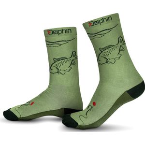 Happy Carp Karpersokken Karper Vis Sokken Mt 41 – 46 Leuke Vissokken Viscadeau Outdoor Quality Socks