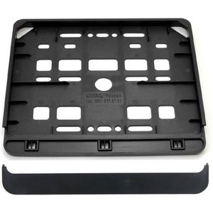 AMiO - Universele Kentekenplaathouder - Klein - Zwart - Kunststof