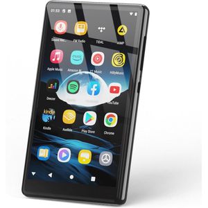 Draagbare 5” MP3-speler met Bluetooth, WiFi en 160GB opslag – HiFi geluid met Spotify, YouTube en Play Store