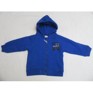 Dirkje - Jongen - Gilet vest - Sweat - Gevoerd - Blauw - 104 - 4 jaar