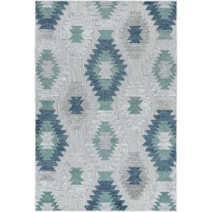 Pochon - Tapijt Bahama - Blauw - 170x120x1 - Vloerkleed - Berber - Buiten - Laagpolige Vloerkleed - Kortpolige Vloerkleed - Rechthoekige Tapijt - Rechthoekige Vloerkleed