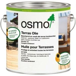 Osmo Terrasolie 010 Thermohout Kleur - 0.75 Liter | Terrasolie Buiten | Voor Terrassen en Vlonders | Bescherming tegen alle Weertypen