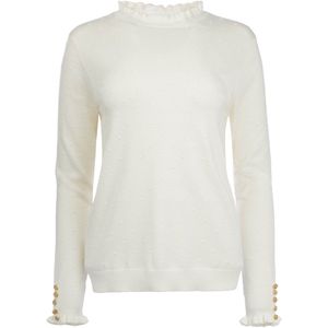 NED Trui Fleet Ls Rmb Brei 25w1 U106 43 01 Ecru Dames Maat - S