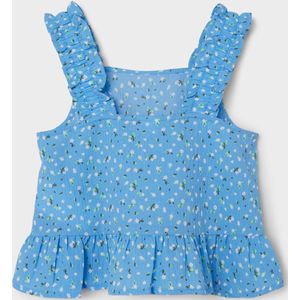 Name it top meisjes - blauw - NKFfaninna - maat 122/128