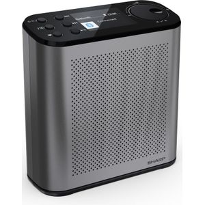 Sharp - DR-P530 Osaka - DAB+ en FM Radio - Storm Grijs - Draagbaar met Bluetooth