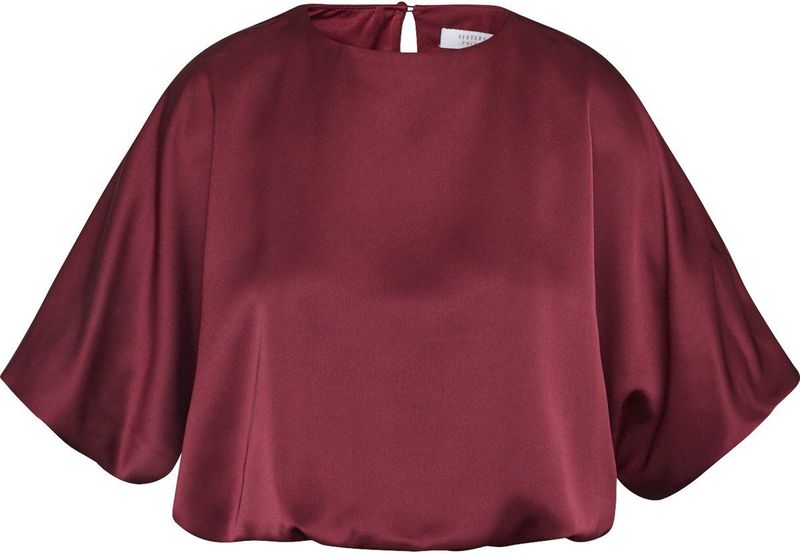 SISTERS POINT Gufo-top2 - Dames Blouse - Bordeaux - Maat XS