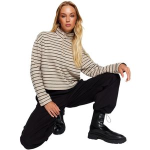 Trendyol Zwart Thessaloniki/Gebreide Look Kraag Met Ritssluiting, Normale/Reguliere Pasvorm, Gebreid Sweatshirt Twoaw22Sw0732