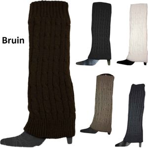 Beenwarmers - Legwarmers - Sleever - Gebreide kabel - Bruin - Onesize