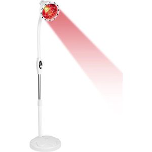 Fubzz Infrarood Warmtelamp - 275W Pijnverlichting - 360° Draaibaar - Verstelbare Temperatuur - Veilig Antiverbrandingsrooster - Spier- & Gewrichtspijn