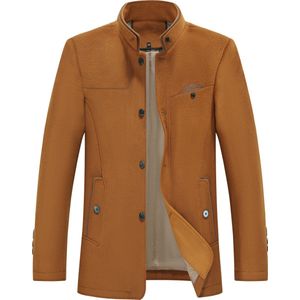 Allthemen Heren Winterjas met opstaande kraag - Zaken Vrijetijdsjas - S