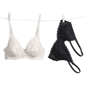 Vertbaudet - Set van 2 - Beugelbeha's - Zwart - Voor Borstvoeding