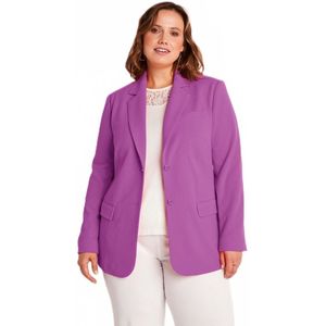 Effen blazer met rechte snit