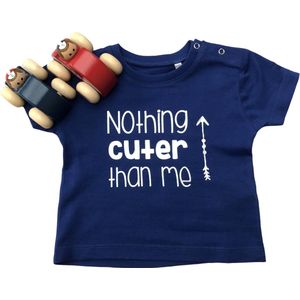 Baby t-shirt met korte mouwen en drukknopen langs één zijde aan de schouder voor eenvoudig aan- en uitkleden Baby T-shirt 68