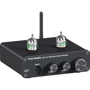 Tube Phono Voorversterker Draaitafel voor MM Phonograph met Bluetooth 5.0 - Mini Stereo Hi-Fi Voorversterker voor Home Audio