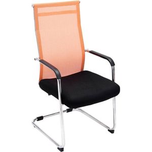 Stoel - Eetkamer stoel - Stof - Kunstleer - Oranje