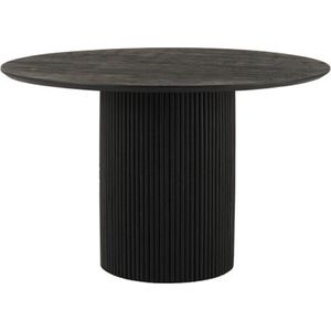 Eettafel Congo Rond 120cm Acacia | Zwart