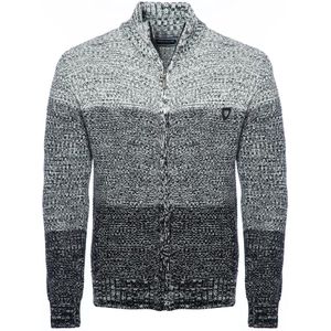 Carisma Heren Vest Opstaande Kraag Gebreid Zwart 7778 - L