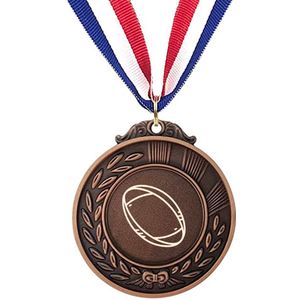 Akyol - rugby medaille bronskleuring - Rugby - rugbyspelers - leuke kado voor iemand die van rugby houd