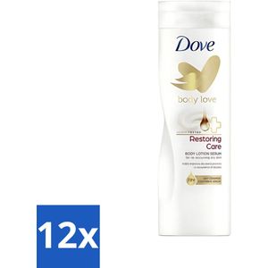 Dove - Bodylotion - Restoring Care - Verzorgend en herstellend - 400 ml - Voordeelverpakking - 12 stuks
