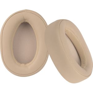 Somstyle Oorkussens Geschikt Voor Sony WH-H900N & MDR-100ABN - 2 Stuks - Zacht Foam - Eiwitleer - Champagne