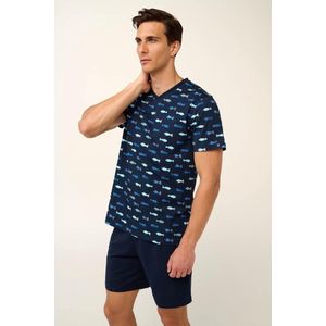 Vamp! Katoenen Pyjama Heren Volwassenen Korte Mouw Korte Broek Shortama Eldoris 22642/180 L