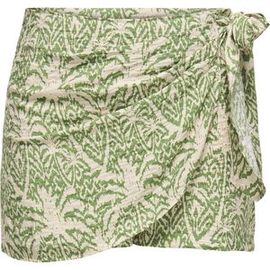 Jacqueline de Yong Broek Jdytroya Life Mw Wrap Skort Wvn Dia 15350769 Kale/02-25-07 Tapioca Palm Tree Dames Maat - M
