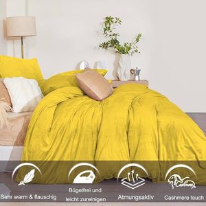 Super warm fleece dekbedovertrek - onderhoudsarm - set van 1