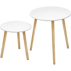 Bijzettafel, Scandinavische Stijl, Rond, Minimalisme