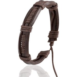 Montebello Armband Ronka Brown - Leer - 14mm - ∅21-26 cm