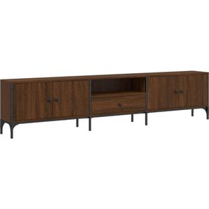 vidaXL-Tv-meubel-met-lade-200x25x44-cm-bewerkt-hout-bruineikenkleurig