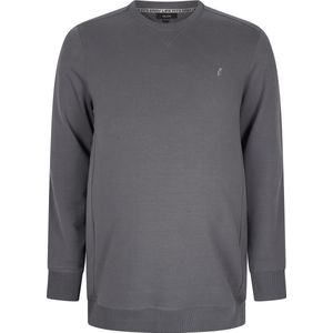 Alca Sweatshirt met ronde hals voor heren met oversized buikomtrek XXL-8XL sweatjack - pullover - cardigan grijs 6XL