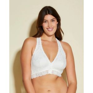 Cosabella Never Say Never Post Surgical Front Closure Bralette - Maat S - Moon Ivory
